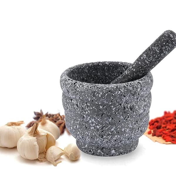 Støder og Morter Sæt til Urtehakker Guacamole Hvidløg Madlavning Køkkenredskab Multipurpose Knuser Resin Skålholder