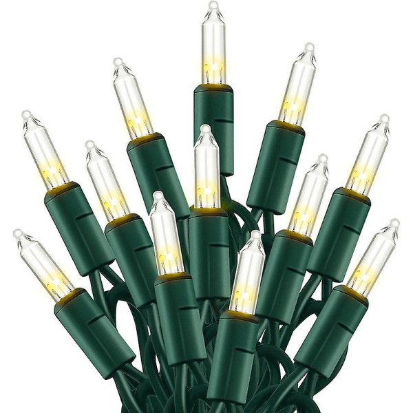 Juleminilykter, 50 LED-lys med UL-sertifisering White