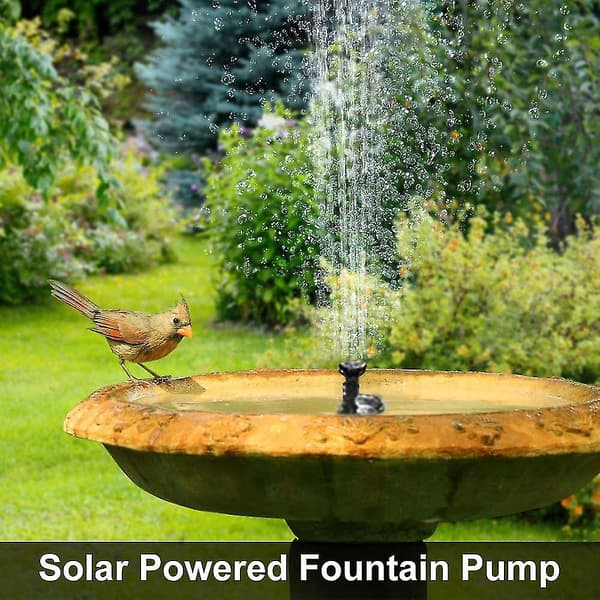 Solcellsfontänpump, Solvattenpump, 1. Heilwiy4w Solvattenpump + 6 munstycken Style3