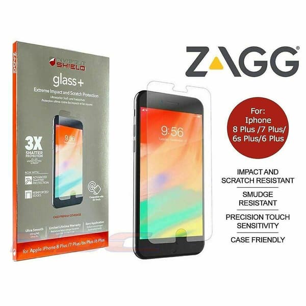 Zagg Invisibleshield Glass+ Näytönsuoja Apple Iphone 7+/8+ -puhelimelle