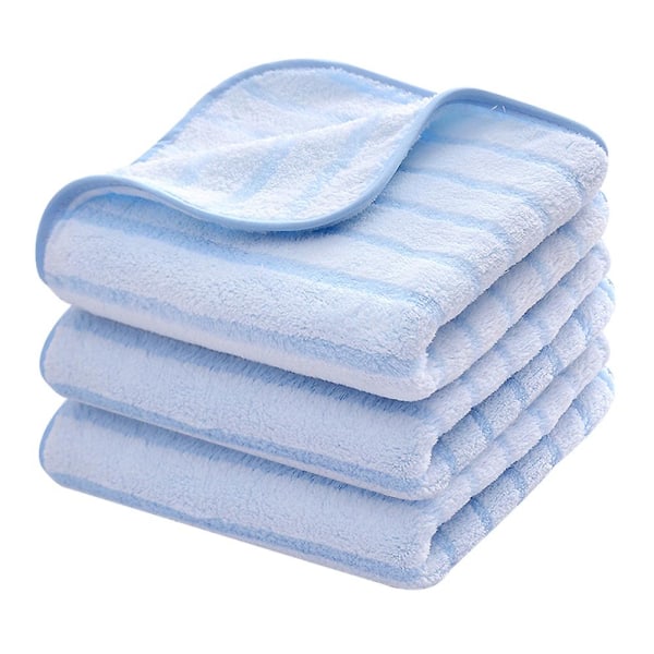 Handdukar för badrum  Mjuka, mycket absorberande handdukar, storlek 35*75cm (3-pack) blue