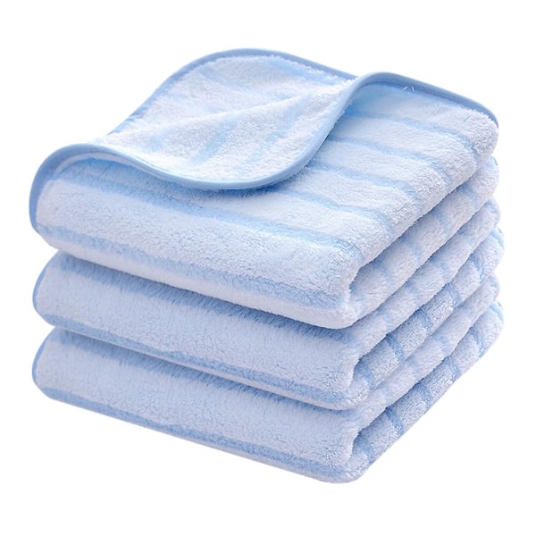 Håndklær til bad Soft Highly Absorbent Håndkle Sett, Størrelse 35*75cm (3-pakning) blue