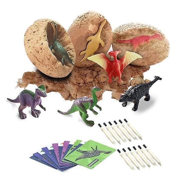 Dino Egg Utgravingssett - Påskeegg Leker For Barn