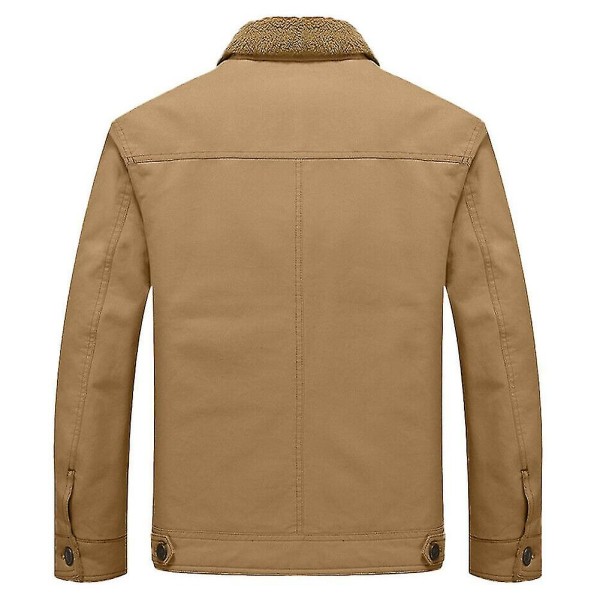 Herrjackor Rockar Tjockna Långärmad Casual Varm Andningsbar För Höst Vinter 4XL B