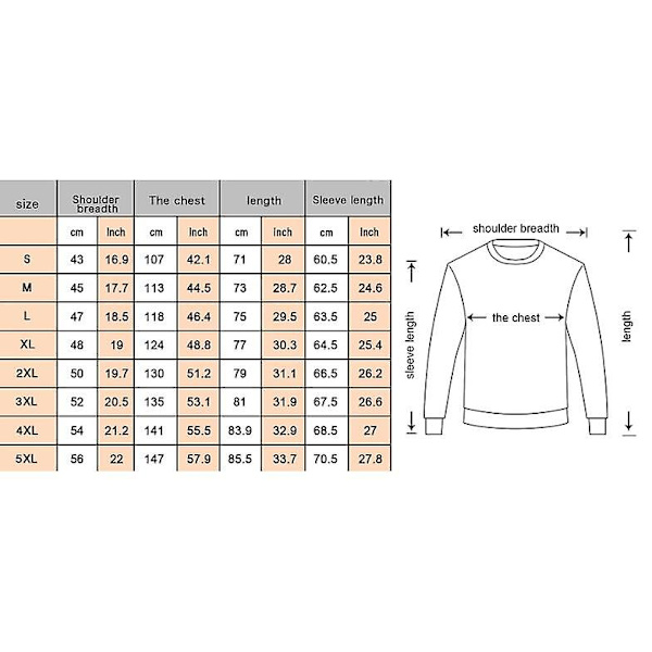 Kvinnors långärmade jultoppar, lösa bekväma O-hals pullovertoppar style 1 4XL