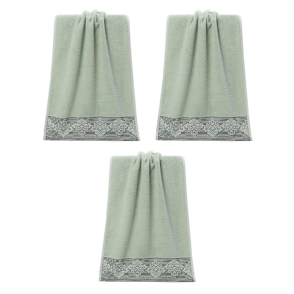 33*73cm Bomullshandduk, Hållbar Högabsorberande Mjuk Handduk, Badrumshandduk, Badrumshandduk green