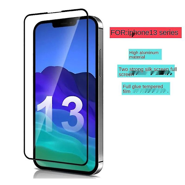 Sopii Iphone 13 Pro karkaistulle kalvolle, Applen kaksi parasta silkkipainettua koko näytön teräväpiirto-puhelinfilmiä