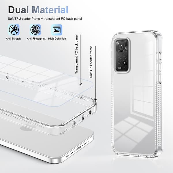 Akryl TPU Cover til Xiaomi Redmi Note 11 Pro/Note 12 Pro 4G