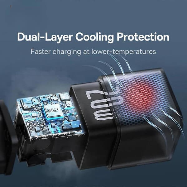 Gan5s 20W USB-C PD-lader, hurtigladeadapter EU-plugg for iPhone, Samsung, Huawei