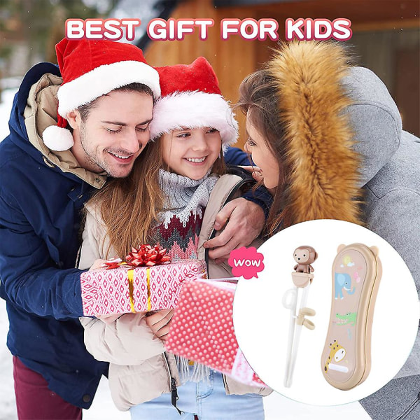 Børne Spisepinde Trænings Spisepinde Baby Lærings Spisepinde Øvelse Børns Supplerende Mad Service style4