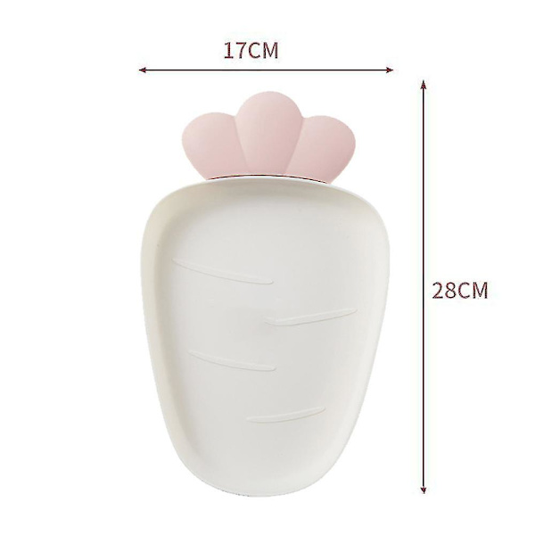 Bakker Snacks Tallerkener Sæt Skåle, 2 Pakker Tallerkener Serveringsfade Madbakke Kreative Serveringsbakker Kompatible Med White Strawberry