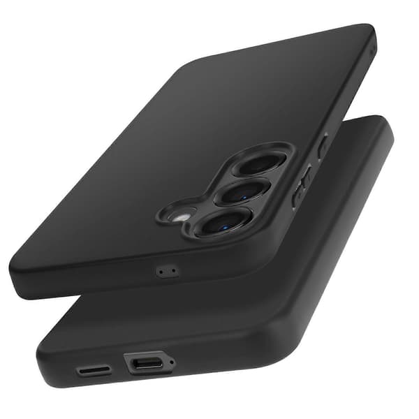 Etui til Galaxy S25 Plus Blød Mat Silikone, Sort