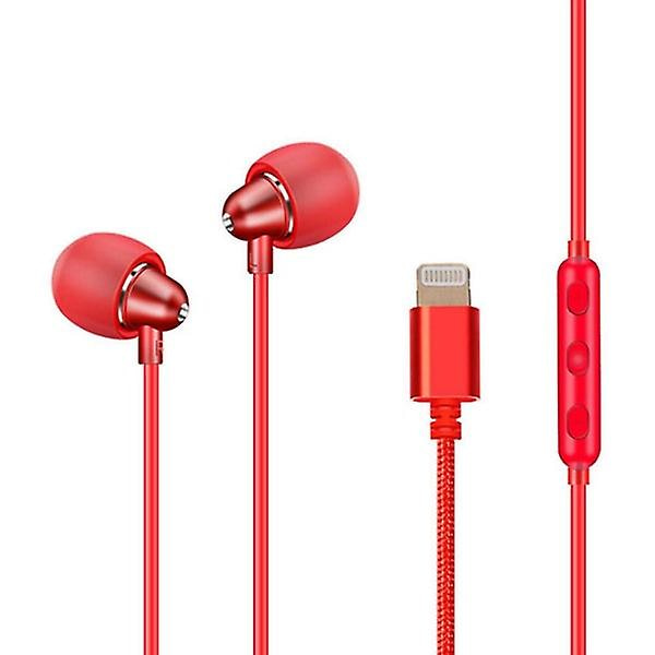 In-Ear Kablede Hovedtelefoner til iPhone red