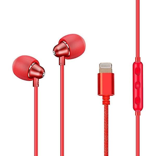 In-Ear Trådbundna Hörlurar för iPhone red