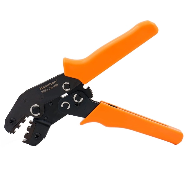 Sn-48b Mini spärrhylsa crimpningstång icke-isolerad terminal crimpning verktyg användning för 0,5-1,5 mm orange