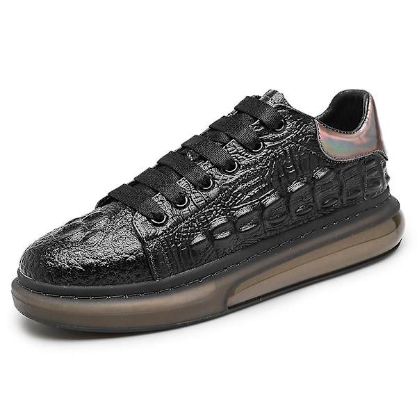 Herre Sport Løpesko Tolags Lærsko Mote Sneakers Fr6550 Black EU 41