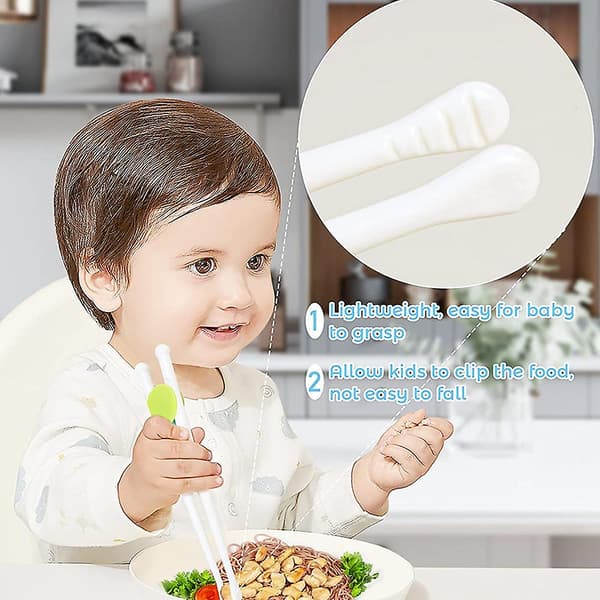 2 st Baby Learning Chopsticks Spädbarn Learning Chopsticks Baby Practice Chopsticks Barnens Bestick style2