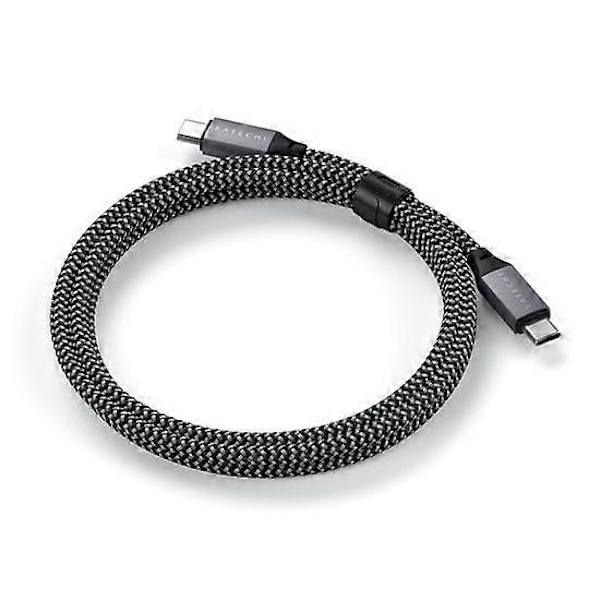100W USB-C till USB-C Kabel, Grå