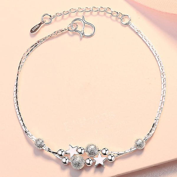 Silver Plating Armband Justerbar Storlek Charm Mode Alla Hjärtans Dag Smycken Present Till Kvinnor R