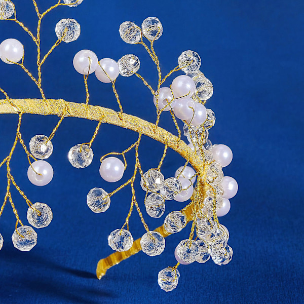 Enkelt Rhinestone Hårbøyle Fest Bryllup Perle Hårbånd Ideell Gave Til Kvinner Og Jenter