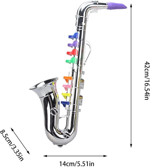 Leke Saksofon Prop, Horn Musikkinstrument - Saksofonleke for barn, Multifunksjonelle barnemusikkinstrumenter