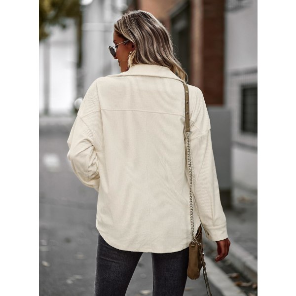 Dam Temperament Rock 2023 Vår Och Höst Allt Med Mode Casual Slim Damkläder white L