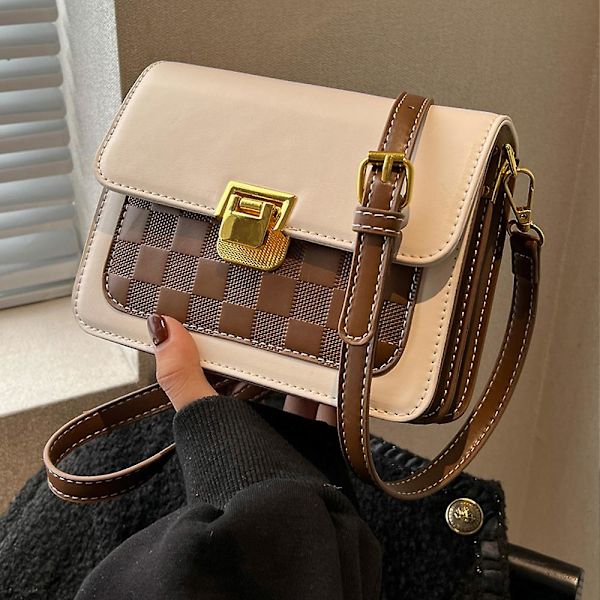 Joker Fashion Olalla roikkuva punainen kirjekuori Mini Pu -käsilaukku Uusi niche-design ämpärilaukku brown