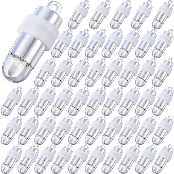40 st LED-ballonglampor, minidrivna LED-festlampor för papperslyktor, ballongbröllop vit