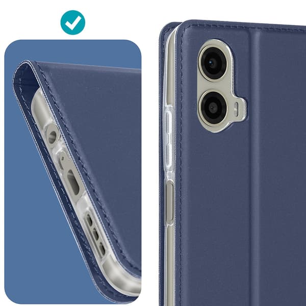 Folio etui til Motorola Moto G34 5G Satin Effect Wallet