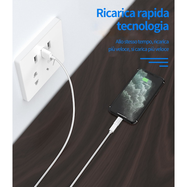 USB C till  Adapter (3-pack) Typ-C Honkabel för Apple Plug Converter Typ C Kabel Hona Tillbehör för iPhone 14 13 12 11 Pro Max 7 8 Plus
