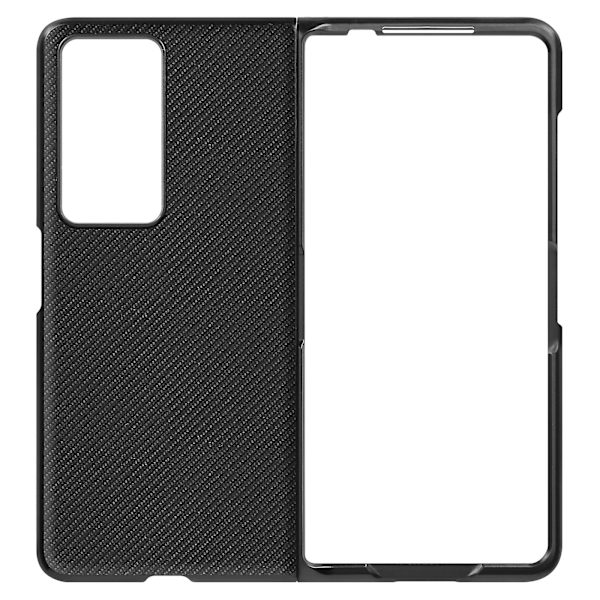 Etui til Honor Magic V2 5G Carbon Effect 2-delt design, Sort