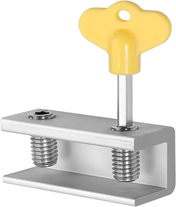 6 stk. Justerbare Bolt Skydevindue Dobbelte Låse Aluminium Legering Dobbelte Huller Med Nøgle