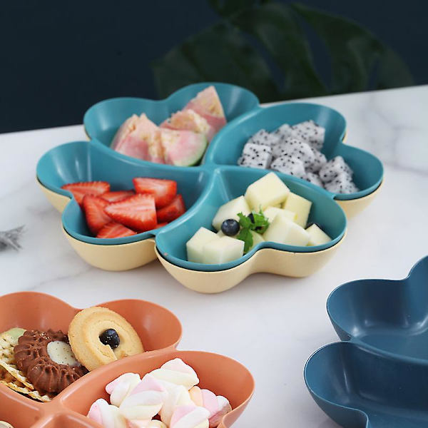 Hjerteformet fat bolle sett brett fat frukt dessert tallerken godteriboks 10pcs