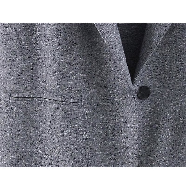 Ermeløs vest for kvinner, avslappet cardigan, lange ensfargede topper 2XL A