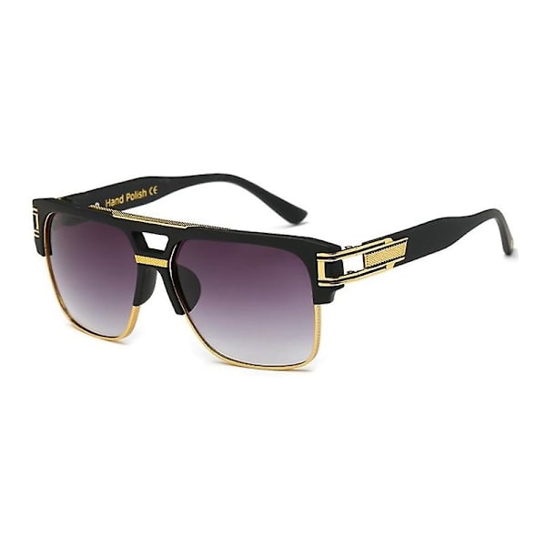 Klassiske Luksus Herre Solbriller Glamour Mode Mærke Solbriller Til Kvinder Spejlvendte Retro Vintage Firkantede Designer Shades C05 MERCELYN