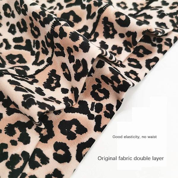 Dam Fashion Panties, Sexiga Underkläder Leopard Print Solid Color Ice Silk Seamless Panties Style 1 4pcs