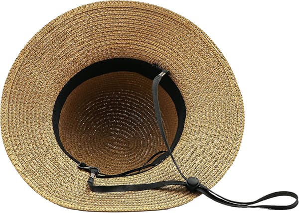Piger Bredskygget Solhat i Strå til Sommerstrand med Sløjfe