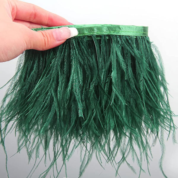Lyse Lilla Strudsefjer Trim Syning Frynser 2 yard 10-15 cm Til DIY Kjole Syning Håndværk Tøj Latin Bryllupskjole Dekoration Strudsefjer Trim