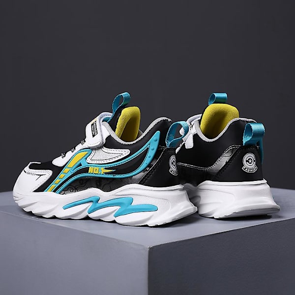 Børnesneakers Skridsikre Åndbare Sportsløbesko Fr2023 BlackBlue EU 34