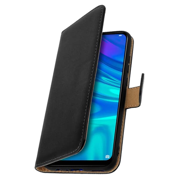 Læder Folio Etui til P Smart 2019 / Honor 10 Lite, Video Stand Sort