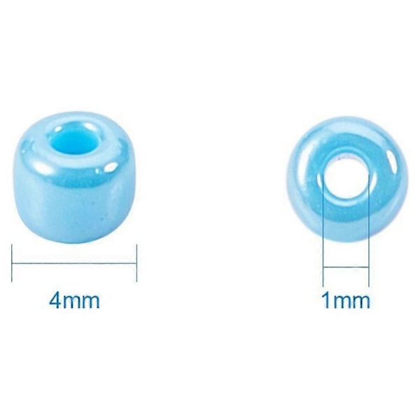 5850 st 15 Färger 6/0 Glasfrö Pärlor Blandade Färger 4mm Hål:1mm