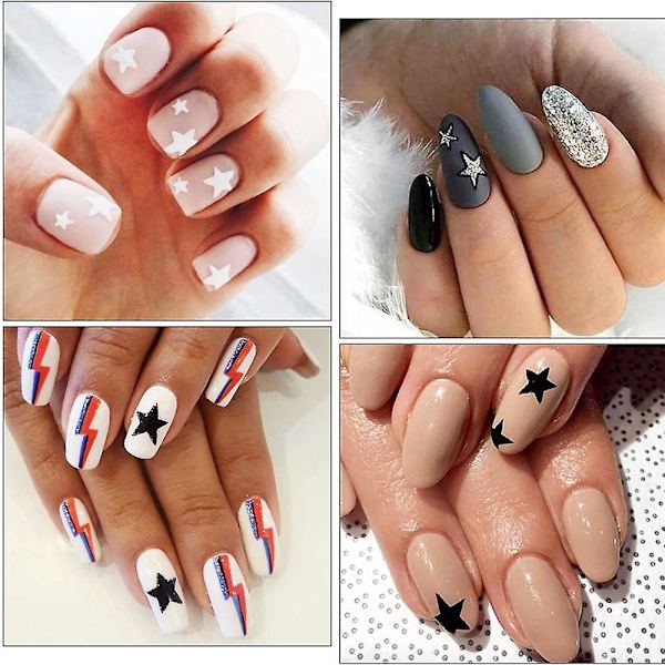 Nail Art Hollow Flash Sequin 12-färgad Holografisk Flash Blandad Hjärtformad Alla hjärtans dag nageldekoration Set2