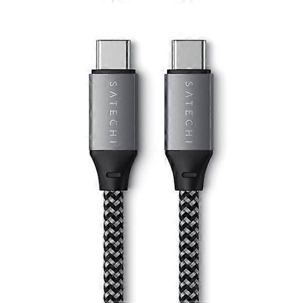 100W USB-C till USB-C Kabel, Grå