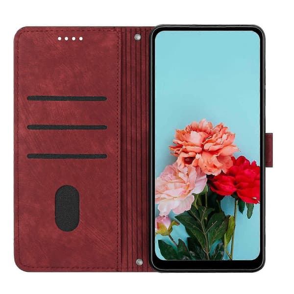 PU-etui til Motorola Moto G34 5g Red