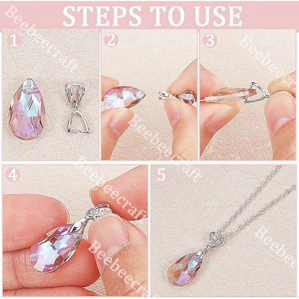 1 Ask 2 st Isplockare Nypbyglar Sterlingsilver Cubic Zirconia Blomma Berlocker Lås Hängande Hängekontakt