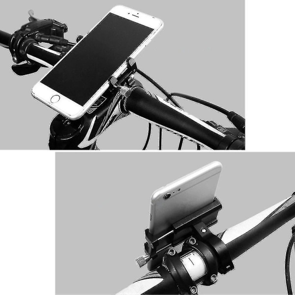 Cykel Telefonhållare Fäste Konsol Klämma Styre Telefonhållare black