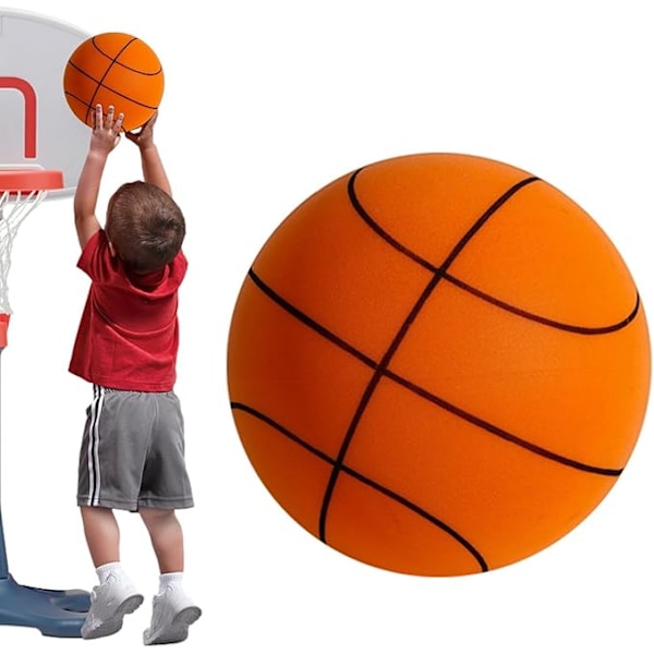 Silent Basketball - obelagd högdensitetsskumboll, lätt och mycket elastisk flexibel Silent Basketball, tyst boll för hemmaspel och inomhusträning