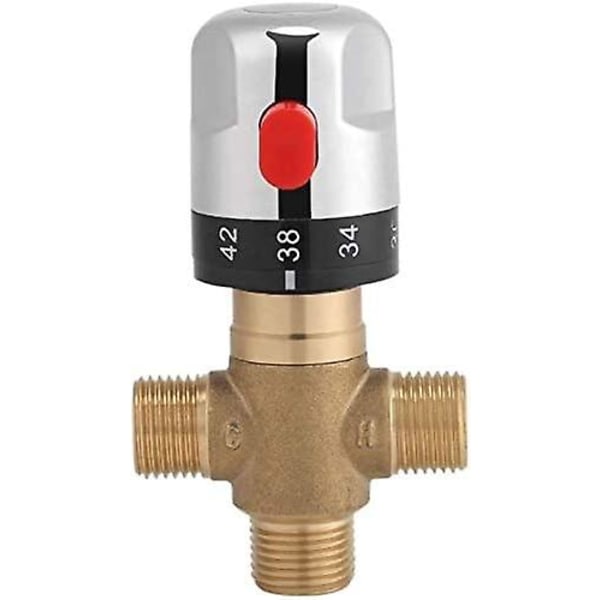 Termostatblandare i mässing 15 mm fast temperaturkran G1/2 35-45