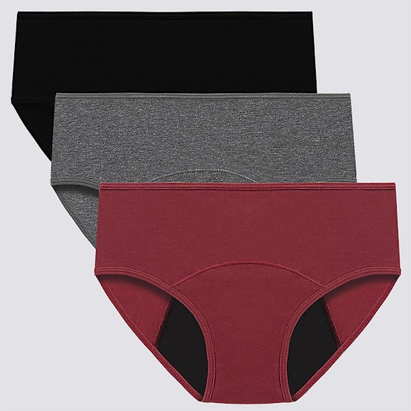 Ilmainen toimitus Naisten alusvaatteet Puuvilla Stretch Hipster Hengittävät pikkuhousut grey S