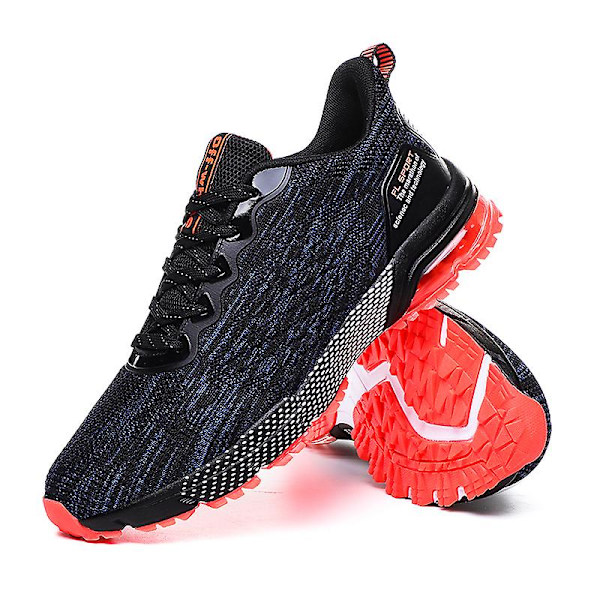 Herre Air Sports Løbesko Åndbare Skridsikre Sneakers Fr2932 BlackRed EU 41